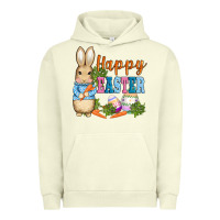 Pigment Pistachio easter bunny egg and carrots Urban Hoodie - AdoDesignShop