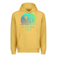 Antique Gold Vintage Aruba Beach Tropical Vibes Vacation Souvenir Gift Premium Hoodie - longCreatives