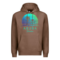 Chestnut Vintage Aruba Beach Tropical Vibes Vacation Souvenir Gift Premium Hoodie - longCreatives