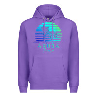 Purple Vintage Aruba Beach Tropical Vibes Vacation Souvenir Gift Premium Hoodie - longCreatives