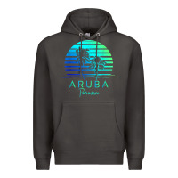 Smoke Vintage Aruba Beach Tropical Vibes Vacation Souvenir Gift Premium Hoodie - longCreatives