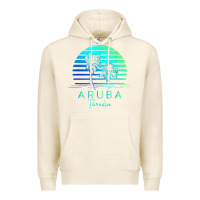 Tofu Vintage Aruba Beach Tropical Vibes Vacation Souvenir Gift Premium Hoodie - longCreatives