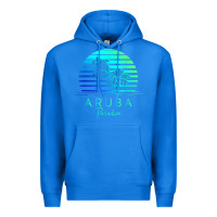 True Royal Vintage Aruba Beach Tropical Vibes Vacation Souvenir Gift Premium Hoodie - longCreatives