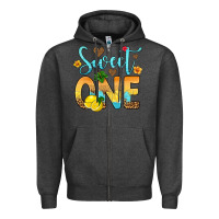 Charcoal Heather sweet one lemon Zipper Hoodie - Artiststas