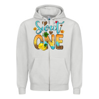 Dove Grey sweet one lemon Zipper Hoodie - Artiststas