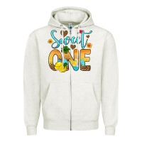 Oatmeal Heather sweet one lemon Zipper Hoodie - Artiststas