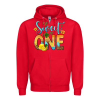 Red sweet one lemon Zipper Hoodie - Artiststas