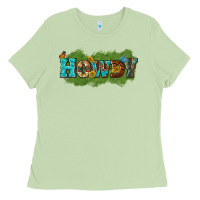 Matcha Western Howdy Ladies Tee - texasbilliewilder