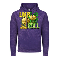 Cloud Purple Luck and roll Vintage Hoodie - CowGirlArtShop