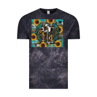 Cloud Black western blessed sunflower's Vintage Tee - RanaPortraitStore