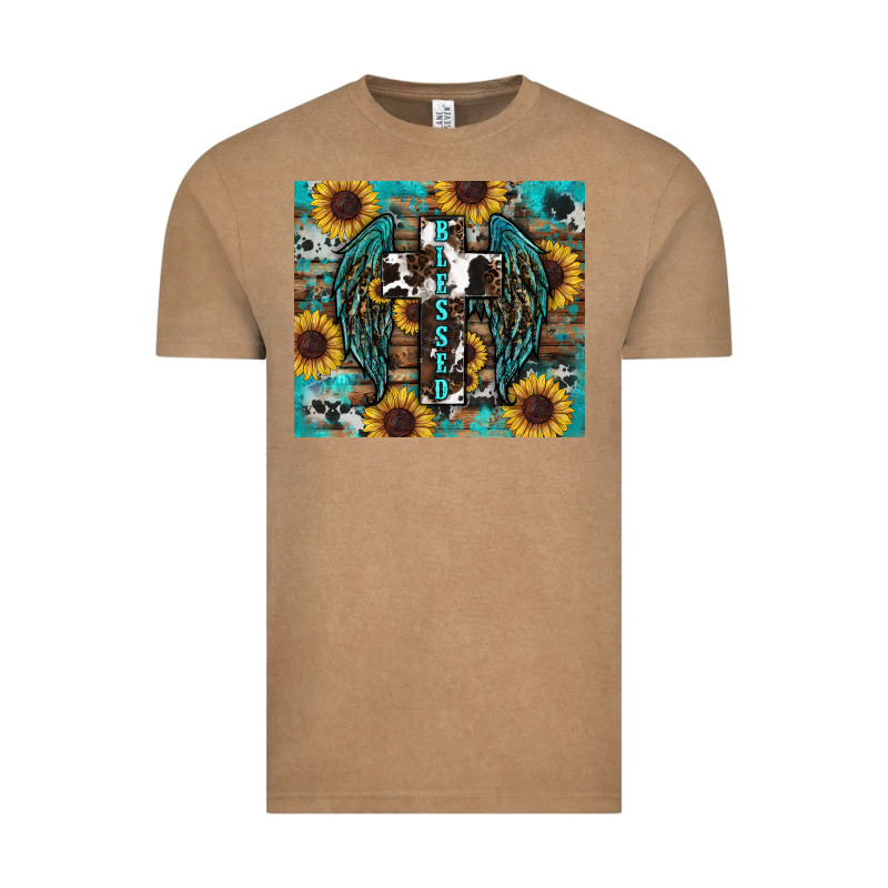 Western Blessed Sunflower's Vintage Tee by RanaPortraitStore | Teevron