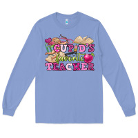 Colony Blue cupid's favorite teacher Long Sleeve Tee - OliviaCreatesArt