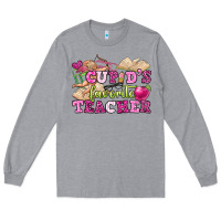 Heather Grey cupid's favorite teacher Long Sleeve Tee - OliviaCreatesArt