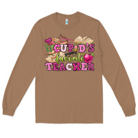 Toasted Coconut cupid's favorite teacher Long Sleeve Tee - OliviaCreatesArt