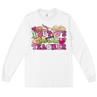 White cupid's favorite teacher Long Sleeve Tee - OliviaCreatesArt