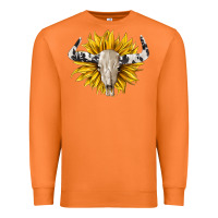 Carrot cowhide bull skull and sunflower Premium Sweatshirt - BarkalooDesign