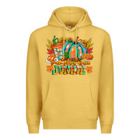 Antique Gold Pumpkin Spice Junkie Premium Hoodie - CowhideDigitalArt