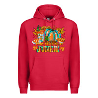 Cardinal Pumpkin Spice Junkie Premium Hoodie - CowhideDigitalArt