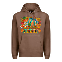 Chestnut Pumpkin Spice Junkie Premium Hoodie - CowhideDigitalArt