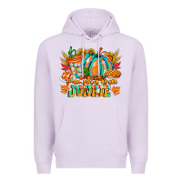 Lilac Pumpkin Spice Junkie Premium Hoodie - CowhideDigitalArt