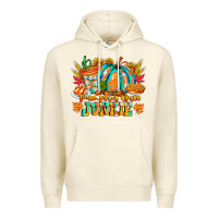 Sandshell Pumpkin Spice Junkie Premium Hoodie - CowhideDigitalArt