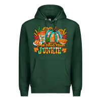 Sports Green Pumpkin Spice Junkie Premium Hoodie - CowhideDigitalArt