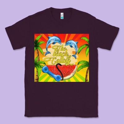 The Beach Is Calling Classic Tee Designed By Tumblerdesignbyshophia