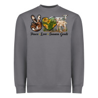 Storm Peace Love Saanen Goats Heavyweight Sweatshirt - LillyAllenDesigns