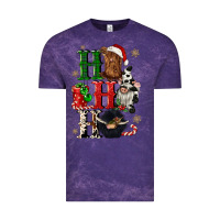 Cloud Purple ho ho ho heifer cow gnomies Vintage Tee - CowGirlArtShop