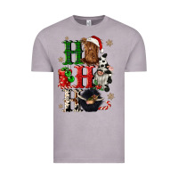 Vintage Zinc ho ho ho heifer cow gnomies Vintage Tee - CowGirlArtShop