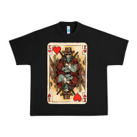 Black King Of Hearts Cowboy Urban Heavy Tee - HowdyJamesFarm