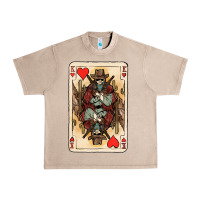 French Oak King Of Hearts Cowboy Urban Heavy Tee - HowdyJamesFarm