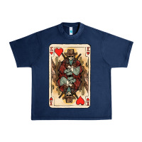 Navy King Of Hearts Cowboy Urban Heavy Tee - HowdyJamesFarm