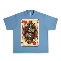 Pebble Blue King Of Hearts Cowboy Urban Heavy Tee - HowdyJamesFarm