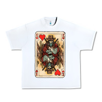 White King Of Hearts Cowboy Urban Heavy Tee - HowdyJamesFarm