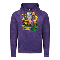 Cloud Purple St. Patrick's Day farm animals on truck Vintage Hoodie - HowdyJamesFarm
