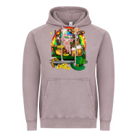 Vintage Zinc St. Patrick's Day farm animals on truck Vintage Hoodie - HowdyJamesFarm