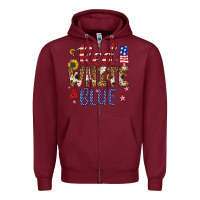 Red White And Blue Zipper Hoodie | Teevron