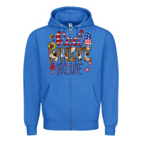 True Royal red white and blue Zipper Hoodie - Artiststas