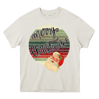 Cream Merry Christmas Vintage Retro Heavy Core Tee - Bettercallsaul