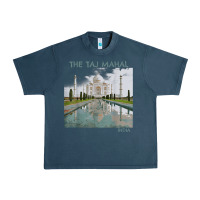 Midnight Navy india agra taj mahal mausoleum travel tourist Urban Heavy Tee - longCreatives