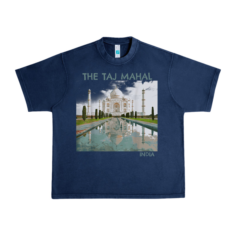 India Agra Taj Mahal Mausoleum Travel Tourist Urban Heavy Tee by longCreatives | Teevron