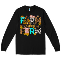 Black farm sweet farm western  olivia Long Sleeve Tee - OliviaCreatesArt
