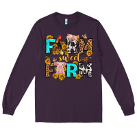 Plum farm sweet farm western  olivia Long Sleeve Tee - OliviaCreatesArt