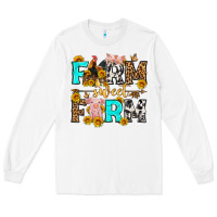 White farm sweet farm western  olivia Long Sleeve Tee - OliviaCreatesArt