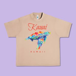 Kauai Hawaii Watercolor Sea Turtle Souvenir Urban Heavy Tee Designed By Longcreatives