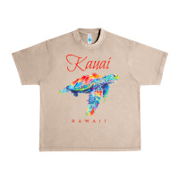 French Oak kauai hawaii watercolor sea turtle souvenir Urban Heavy Tee - longCreatives