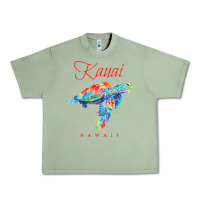 Oil Green kauai hawaii watercolor sea turtle souvenir Urban Heavy Tee - longCreatives