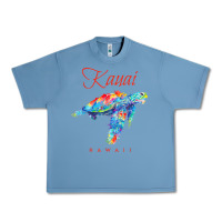 Pebble Blue kauai hawaii watercolor sea turtle souvenir Urban Heavy Tee - longCreatives