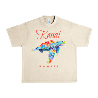 Sandshell kauai hawaii watercolor sea turtle souvenir Urban Heavy Tee - longCreatives